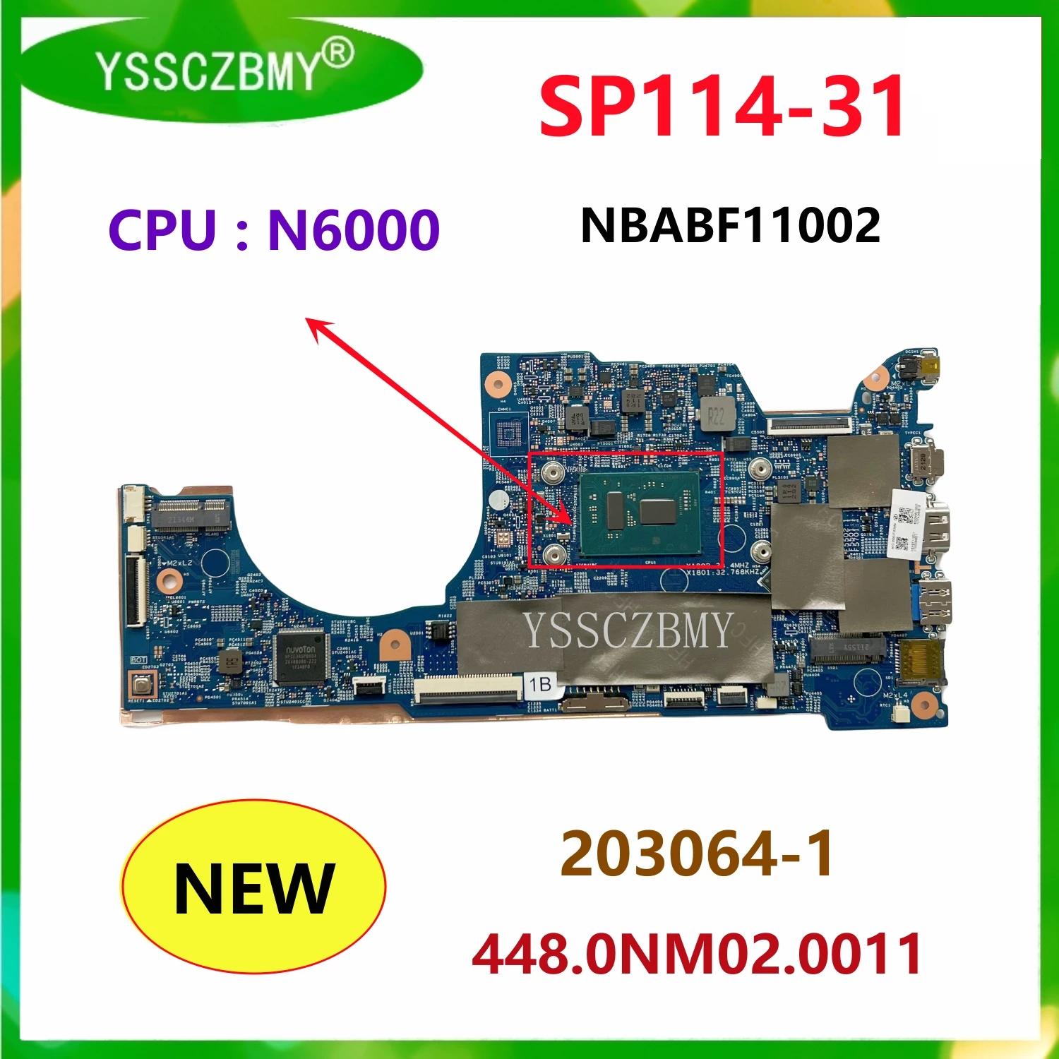 ̼ SP114-31 ƮϿ κ, CPU N6000 4GB ׽Ʈ OK, NBABF11002, 203064-1, 448.0NM02.0011, ǰ